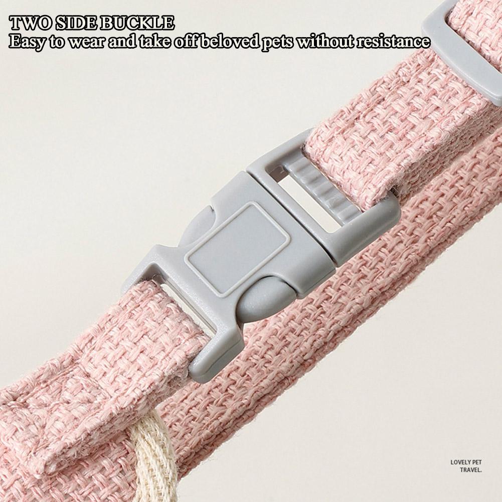 Small Pet Vest Harness with Leash — Soft Chest Strap for Dogs, Cats & Rabbits