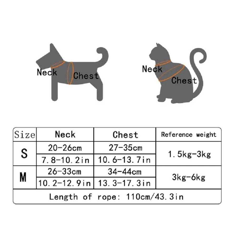 Small Pet Vest Harness with Leash — Soft Chest Strap for Dogs, Cats & Rabbits