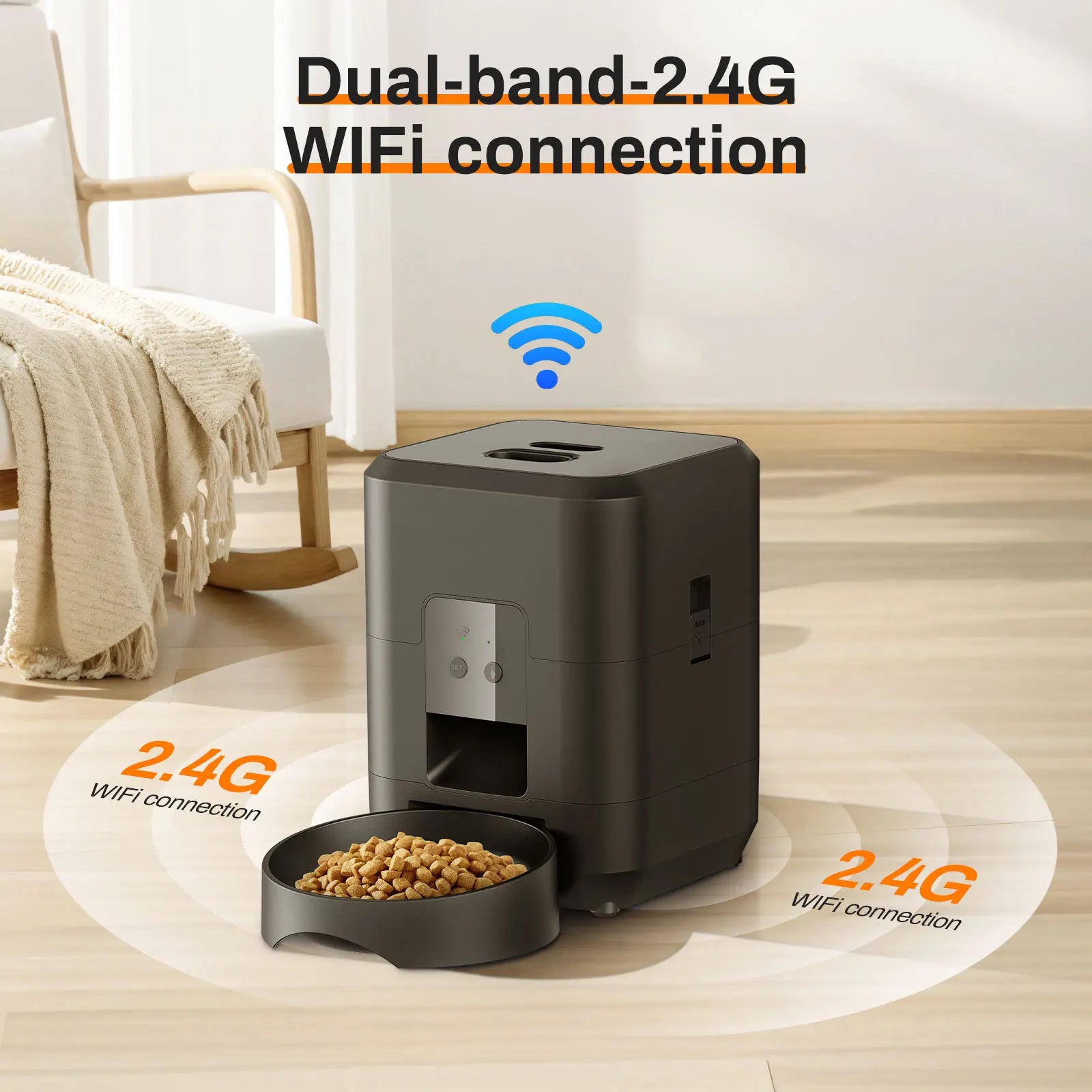Automatic Pet Feeder — Timed & Portion-Controlled Food Dispenser for Cats & Dogs