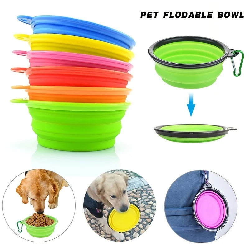 Collapsible Pet Travel Bowl — Portable Food & Water Bowl for Dogs & Cats