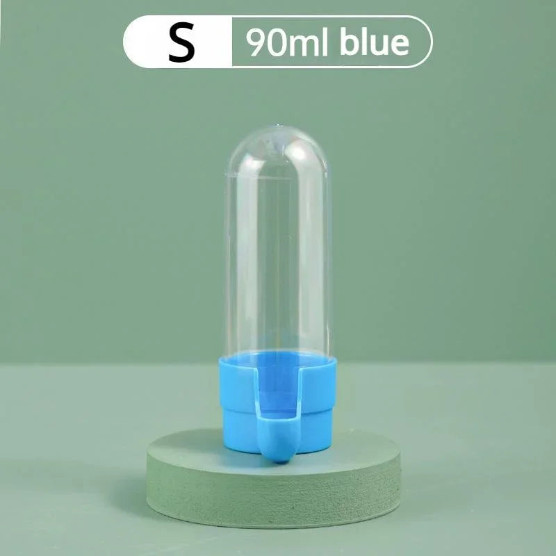 Hanging Bird Water Dispenser & Feeder — Automatic Cage Accessory for Parrots & Small Birds