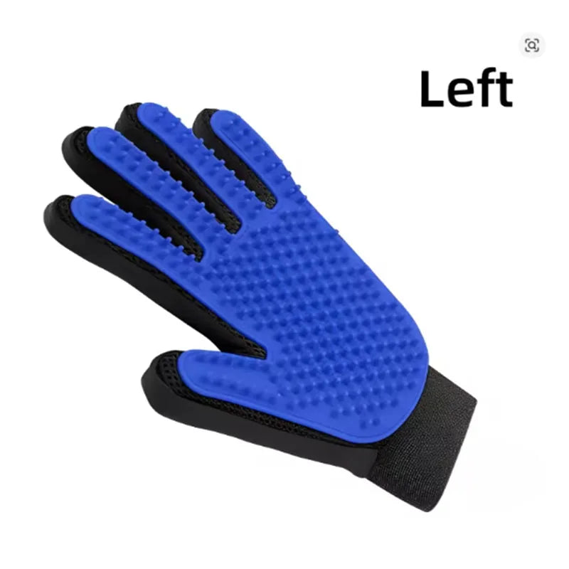 Pet Grooming Glove — Gentle Deshedding Brush for Dogs & Cats
