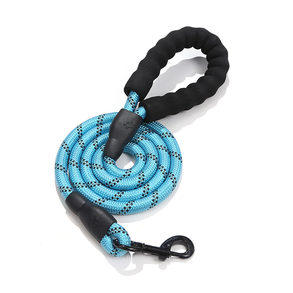 Reflective Dog Leash — Strong Nylon Lead for Small, Medium & Large Dogs