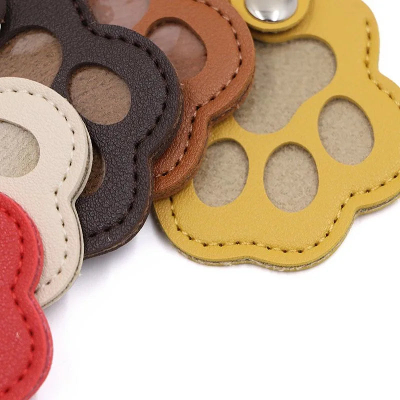 Pet Hair Memorial Keychain — PU Leather Keepsake Locket for Cat & Dog Fur