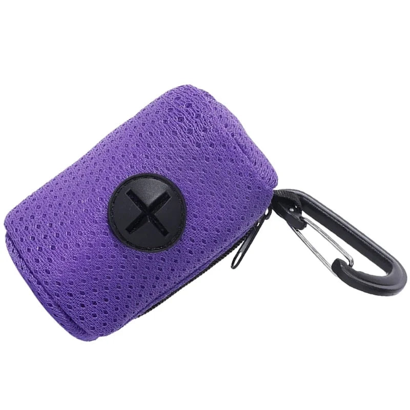 Dog Poop Bag Dispenser — Portable Mesh Holder for Waste Bags