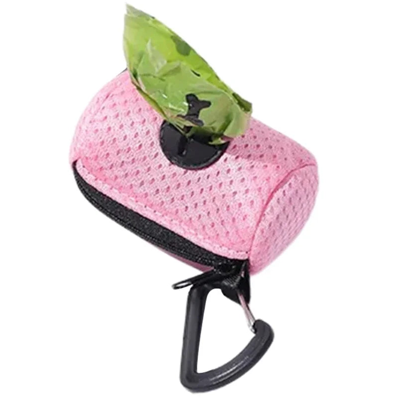 Dog Poop Bag Dispenser — Portable Mesh Holder for Waste Bags