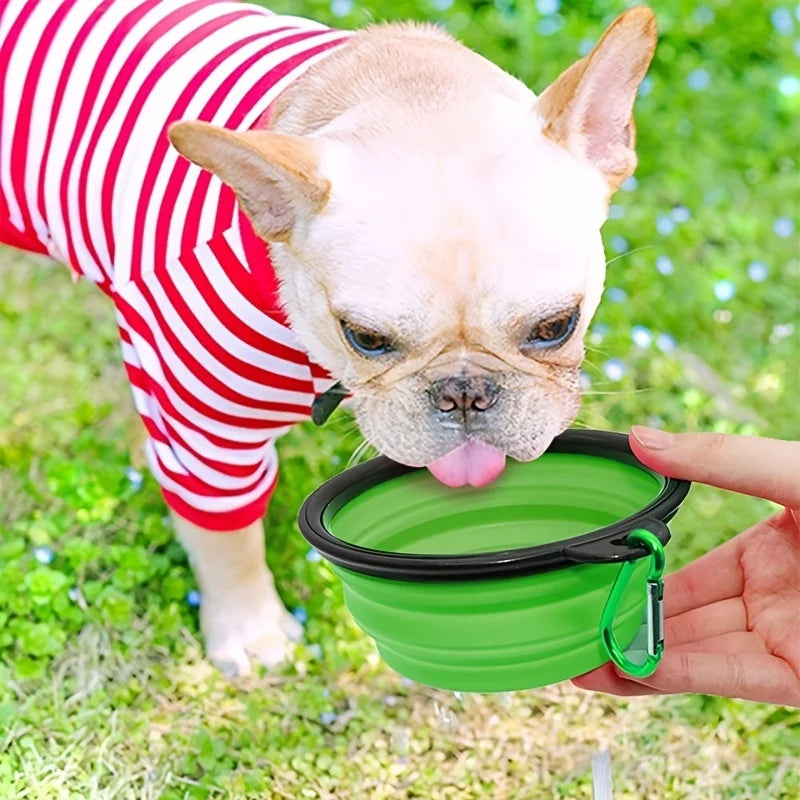 Collapsible Pet Travel Bowl — Portable Food & Water Bowl for Dogs & Cats