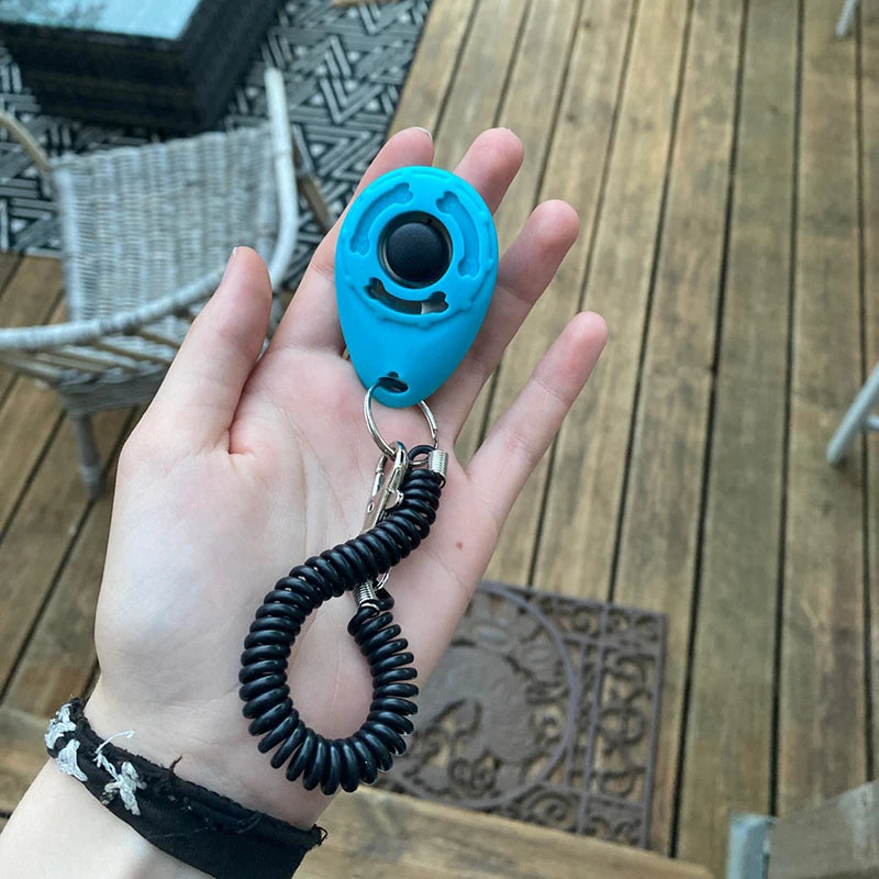 Pet Training Clicker with Wrist Strap — Dog & Cat Click Trainer