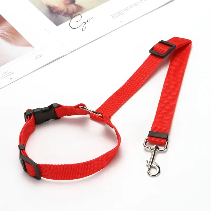 Pet Car Seat Belt — Adjustable Safety Restraint for Dogs & Cats