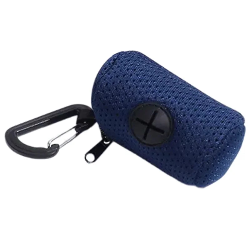 Dog Poop Bag Dispenser — Portable Mesh Holder for Waste Bags