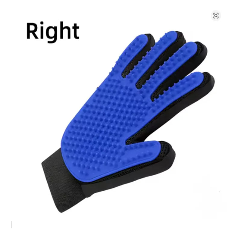 Pet Grooming Glove — Gentle Deshedding Brush for Dogs & Cats