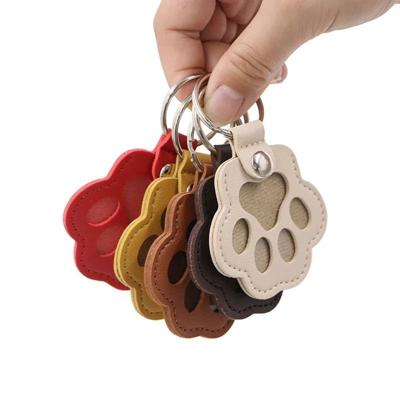 Pet Hair Memorial Keychain — PU Leather Keepsake Locket for Cat & Dog Fur