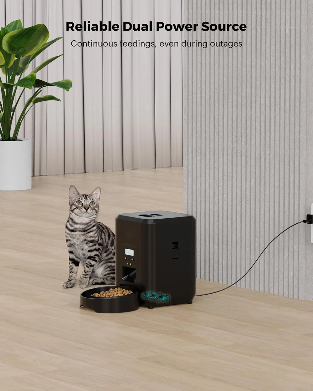 Automatic Pet Feeder — Timed & Portion-Controlled Food Dispenser for Cats & Dogs