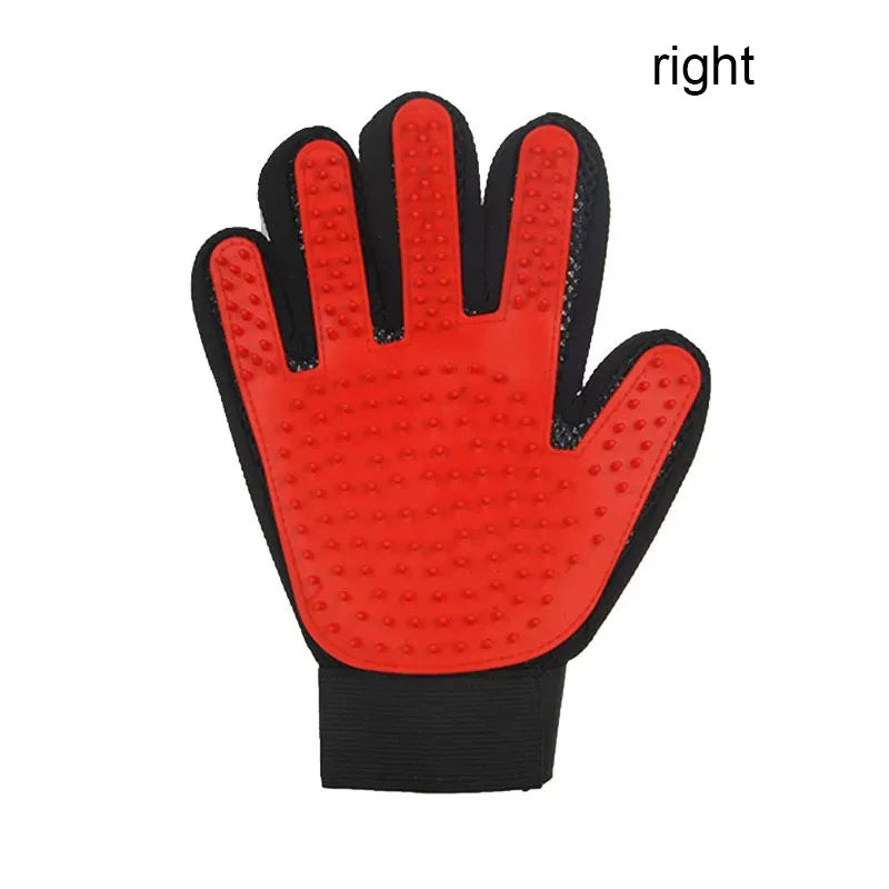 Pet Grooming Glove — Gentle Deshedding Brush for Dogs & Cats