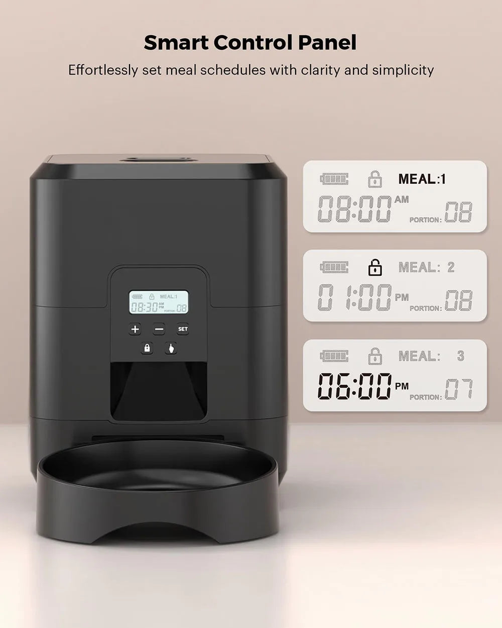 Automatic Pet Feeder — Timed & Portion-Controlled Food Dispenser for Cats & Dogs