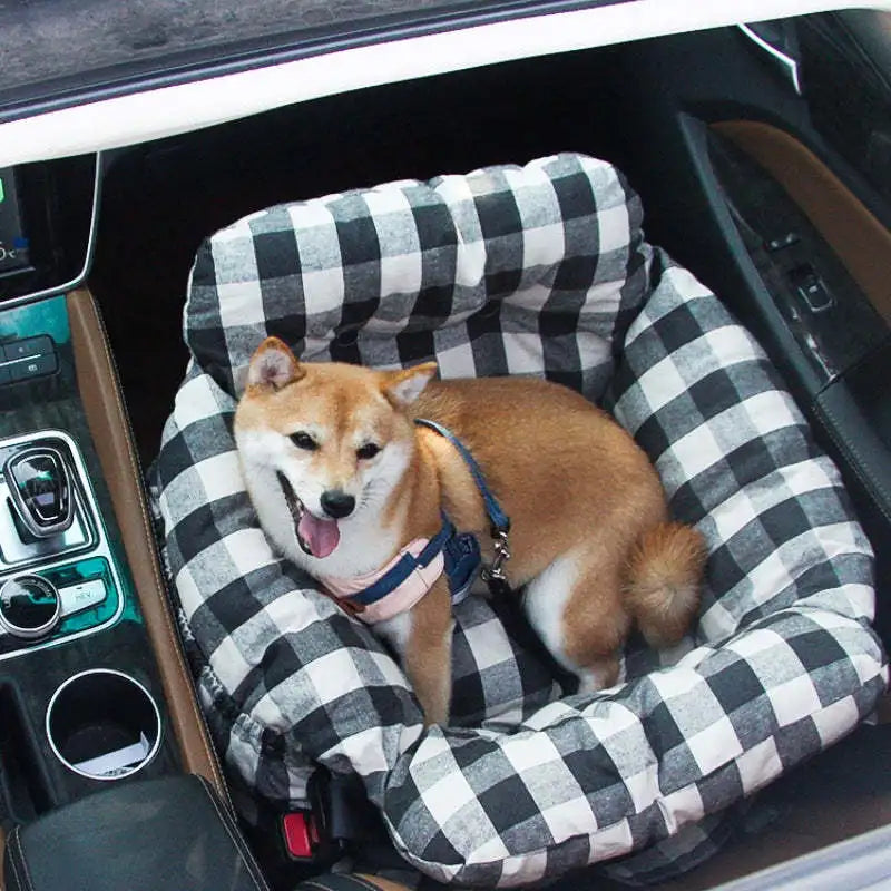 Dog Car Seat Bed — Removable, Washable Travel Seat for Small & Medium Dogs
