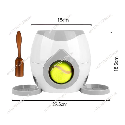 Interactive Pet Ball Launcher Toy – Tennis Ball Thrower & Food Reward Machine for Dogs