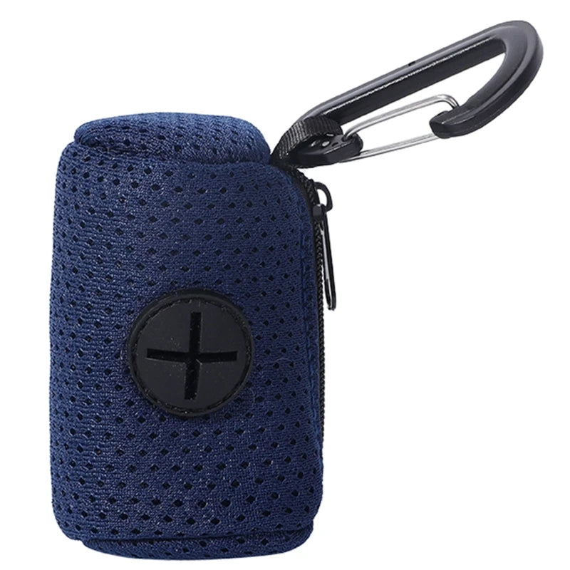 Dog Poop Bag Dispenser — Portable Mesh Holder for Waste Bags