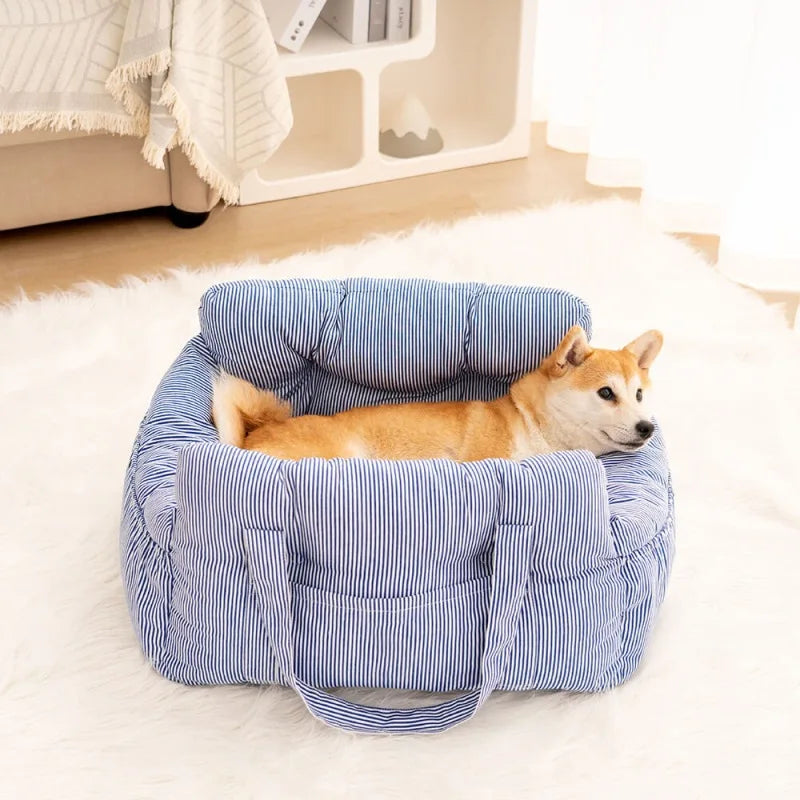 Dog Car Seat Bed — Removable, Washable Travel Seat for Small & Medium Dogs