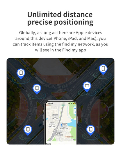 Smart AirTag Tracker – GPS Pet & Child Tracker for Apple Find My, Mini Smart Tag
