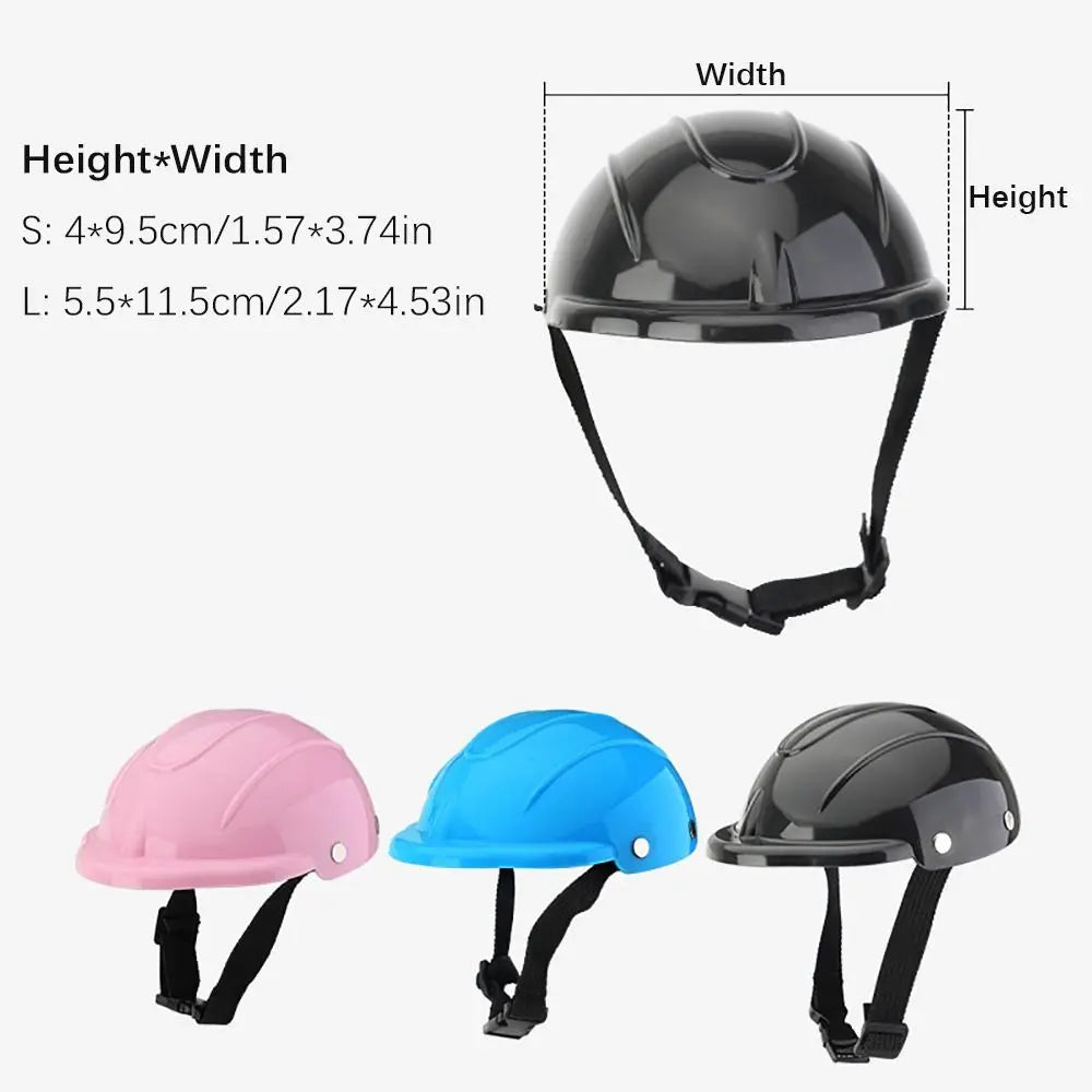Pet Motorcycle Helmet — Adjustable Safety Helmet for Dogs & Cats