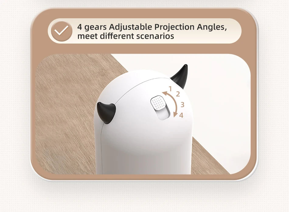 ROJECO Automatic Interactive Cat Toy – LED Laser Teaser for Cats & Dogs