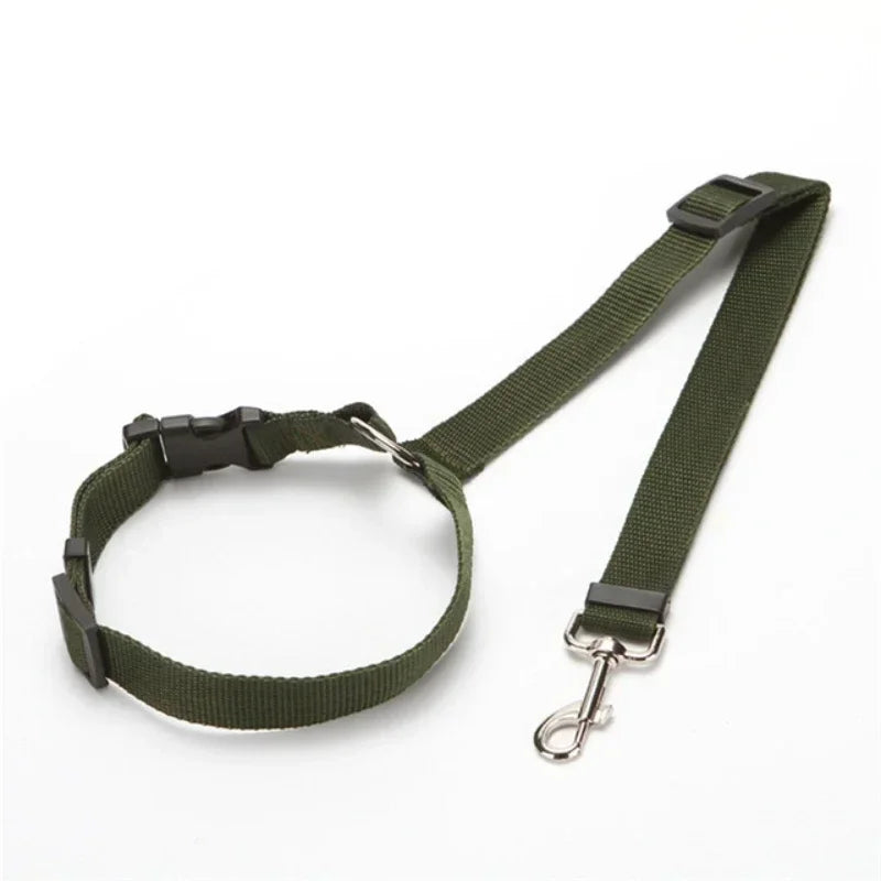 Pet Car Seat Belt — Adjustable Safety Restraint for Dogs & Cats