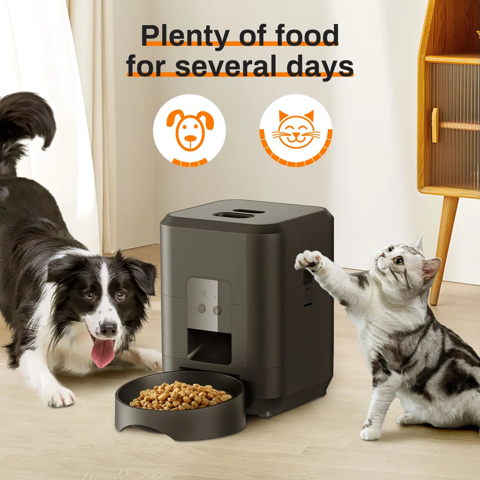 Automatic Pet Feeder — Timed & Portion-Controlled Food Dispenser for Cats & Dogs