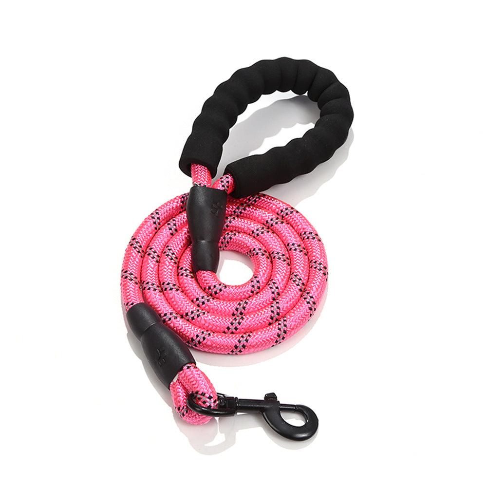Reflective Dog Leash — Strong Nylon Lead for Small, Medium & Large Dogs