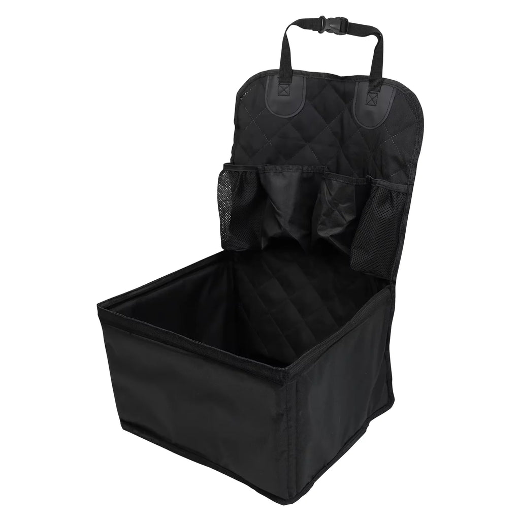 Pet Car Seat with Storage Pockets — Non-Slip Travel Seat Cover for Small & Medium Dogs