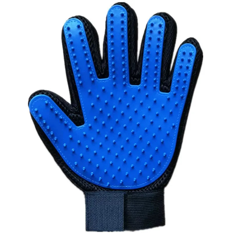 Pet Grooming Glove — Gentle Deshedding Brush for Dogs & Cats