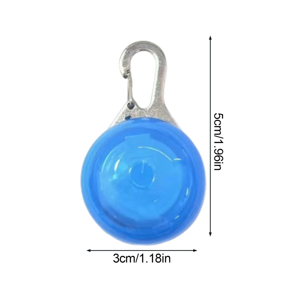 LED Pet Safety Pendant — Light-Up Collar Clip for Night Walks with Dogs & Cats