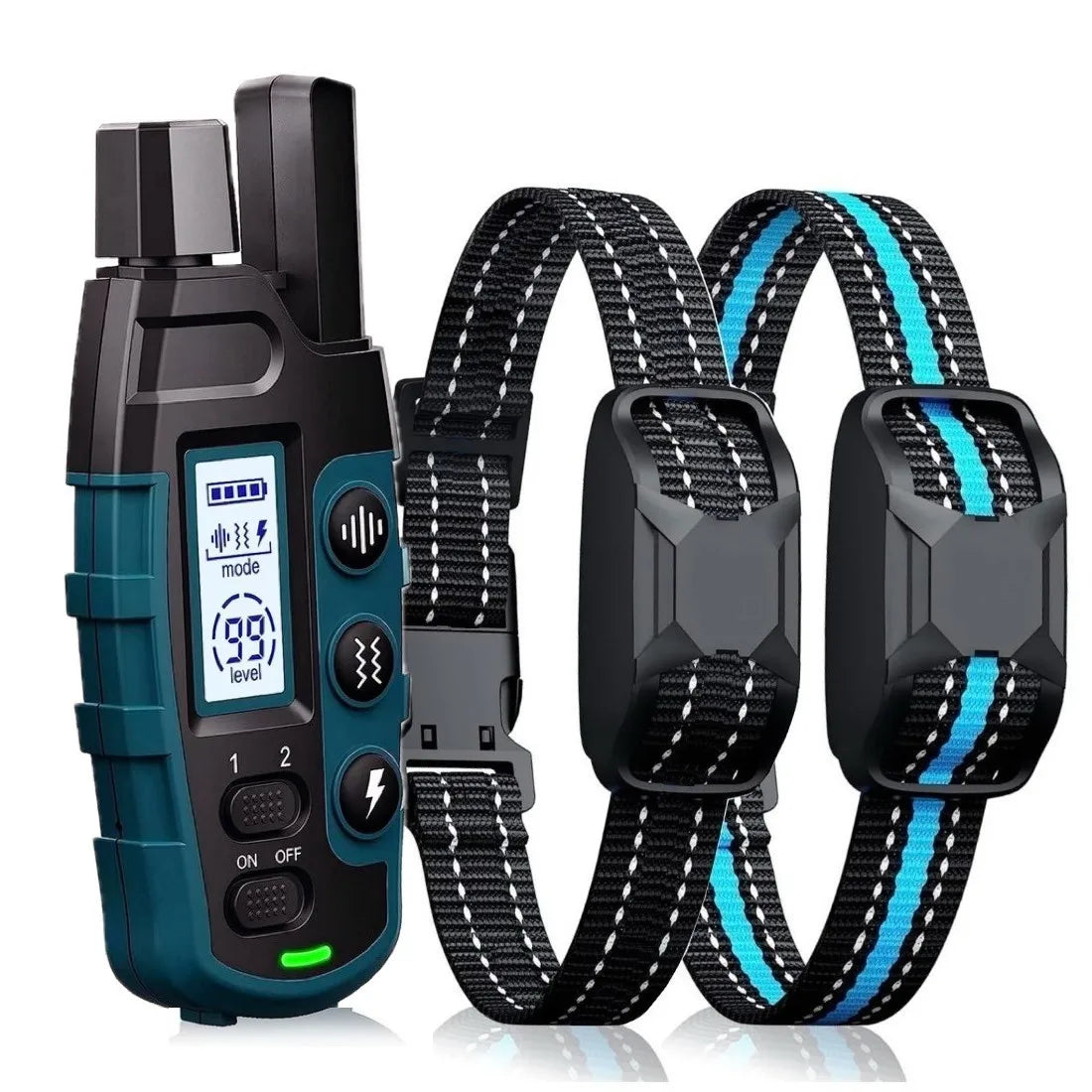 Remote Dog Training Collar — 1000M Range, Waterproof, Shock & Vibration for 2 Dogs