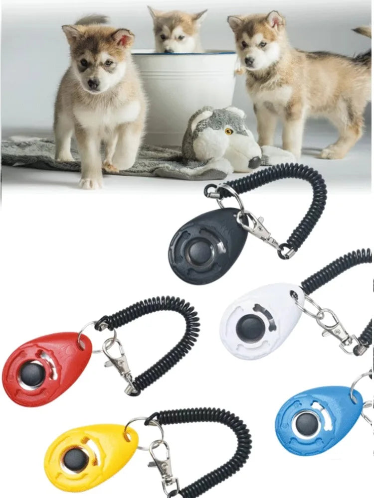 Pet Training Clicker with Wrist Strap — Dog & Cat Click Trainer