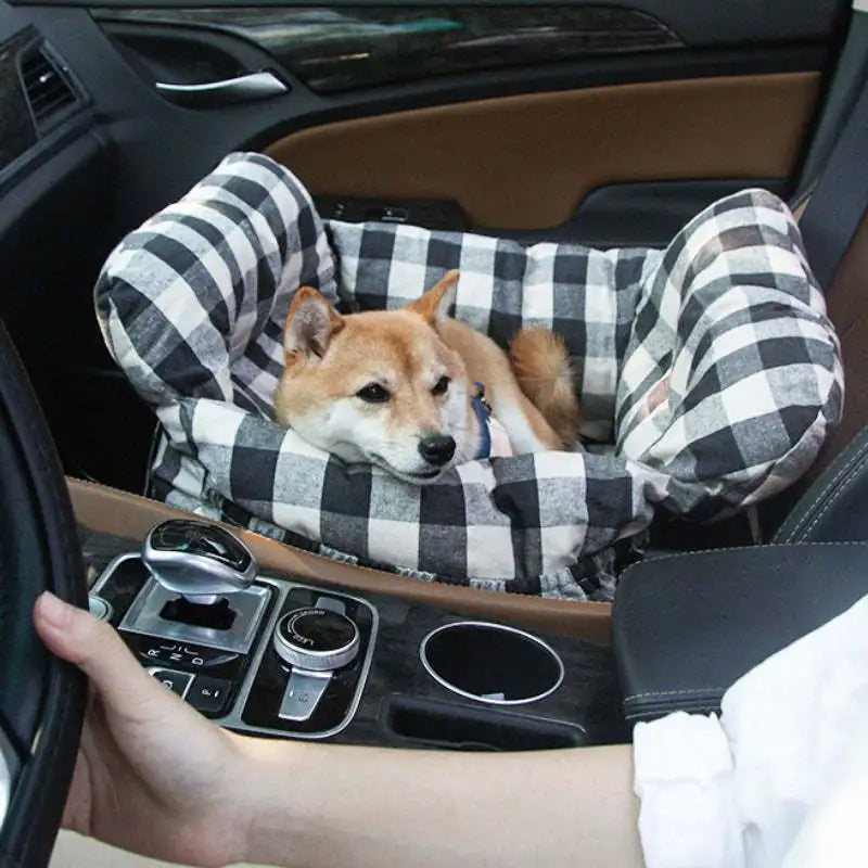 Dog Car Seat Bed — Removable, Washable Travel Seat for Small & Medium Dogs