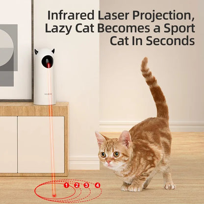 ROJECO Automatic Interactive Cat Toy – LED Laser Teaser for Cats & Dogs