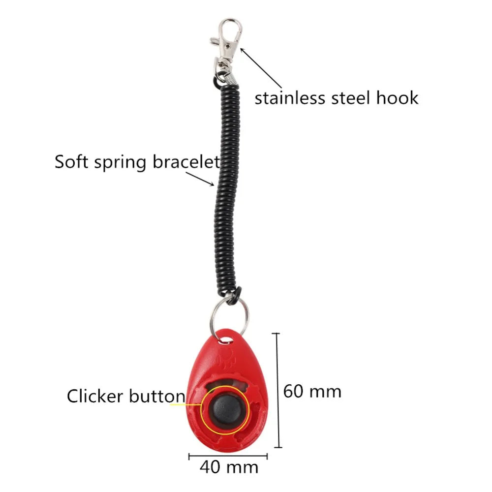 Pet Training Clicker with Wrist Strap — Dog & Cat Click Trainer