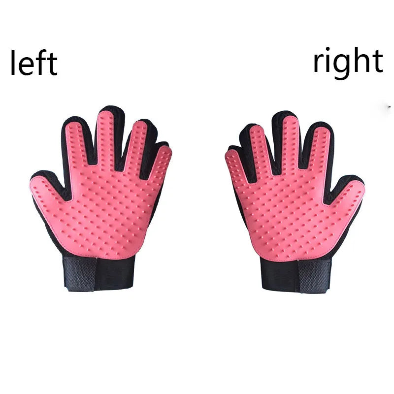 Pet Grooming Glove — Gentle Deshedding Brush for Dogs & Cats