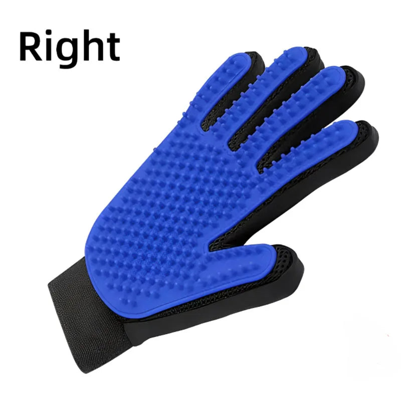 Pet Grooming Glove — Gentle Deshedding Brush for Dogs & Cats