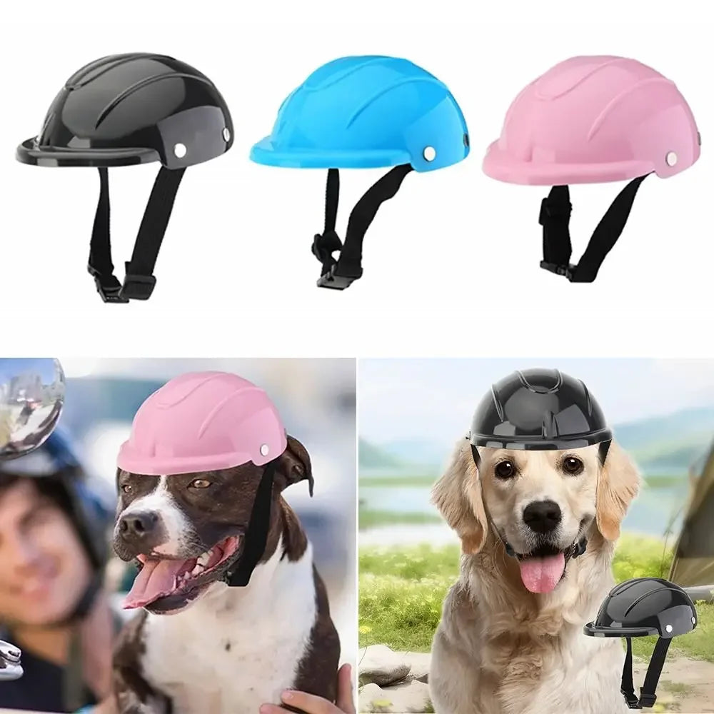 Pet Motorcycle Helmet — Adjustable Safety Helmet for Dogs & Cats