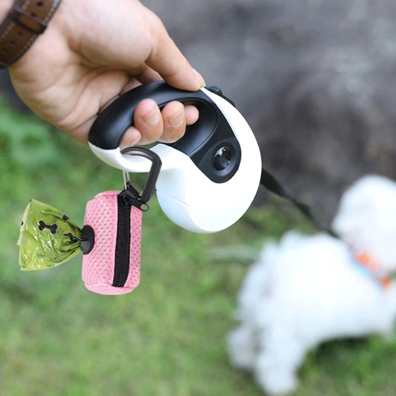 Dog Poop Bag Dispenser — Portable Mesh Holder for Waste Bags