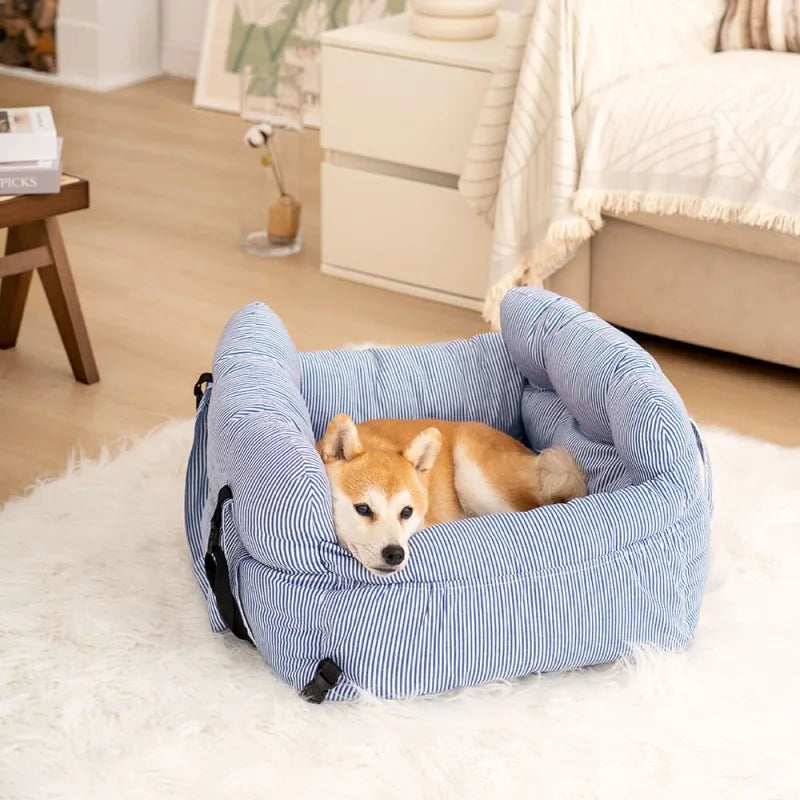 Dog Car Seat Bed — Removable, Washable Travel Seat for Small & Medium Dogs