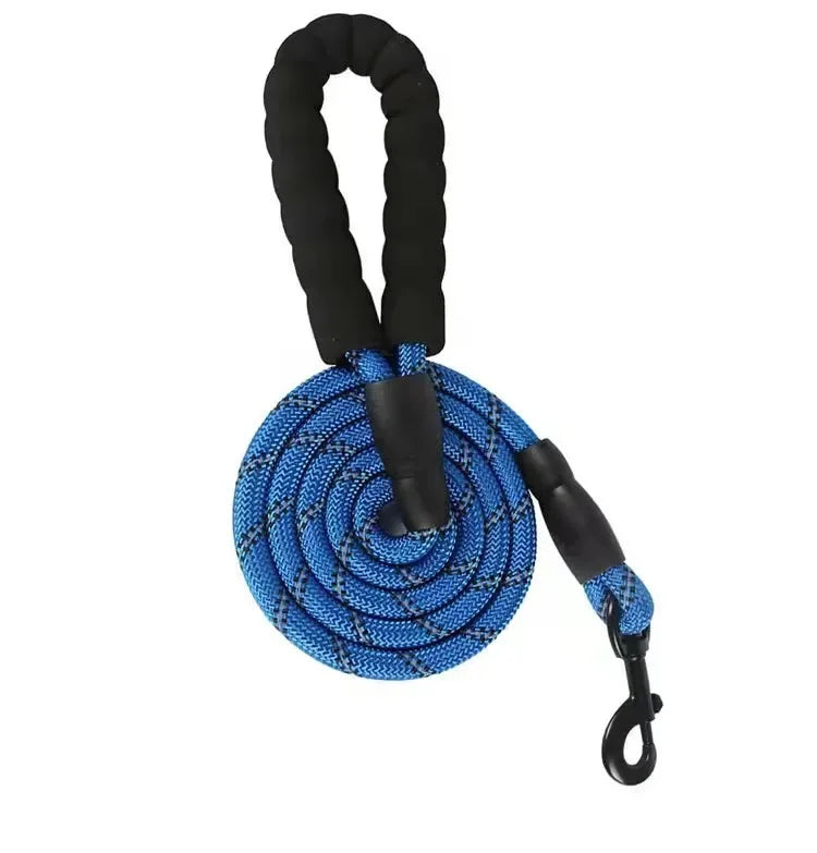 Reflective Dog Leash — Strong Nylon Lead for Small, Medium & Large Dogs