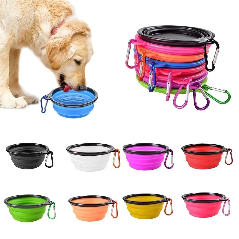 Collapsible Pet Travel Bowl — Portable Food & Water Bowl for Dogs & Cats
