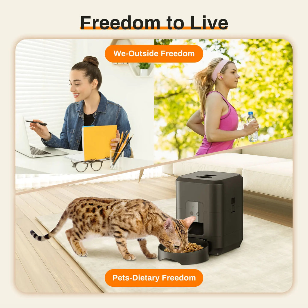 Automatic Pet Feeder — Timed & Portion-Controlled Food Dispenser for Cats & Dogs