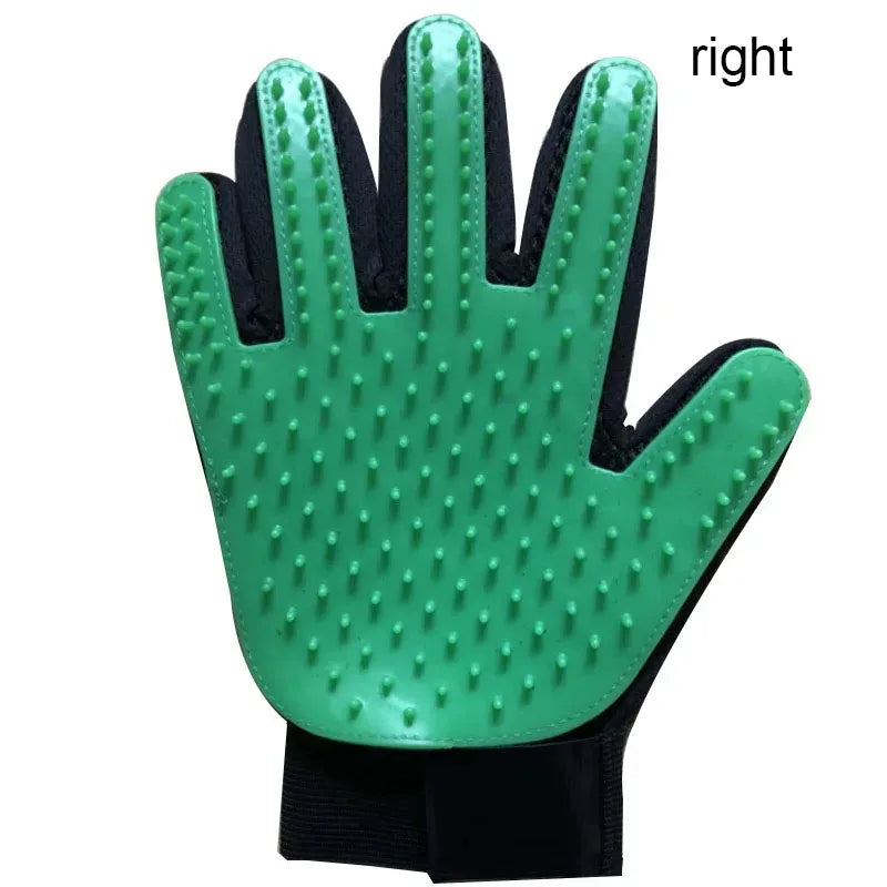 Pet Grooming Glove — Gentle Deshedding Brush for Dogs & Cats