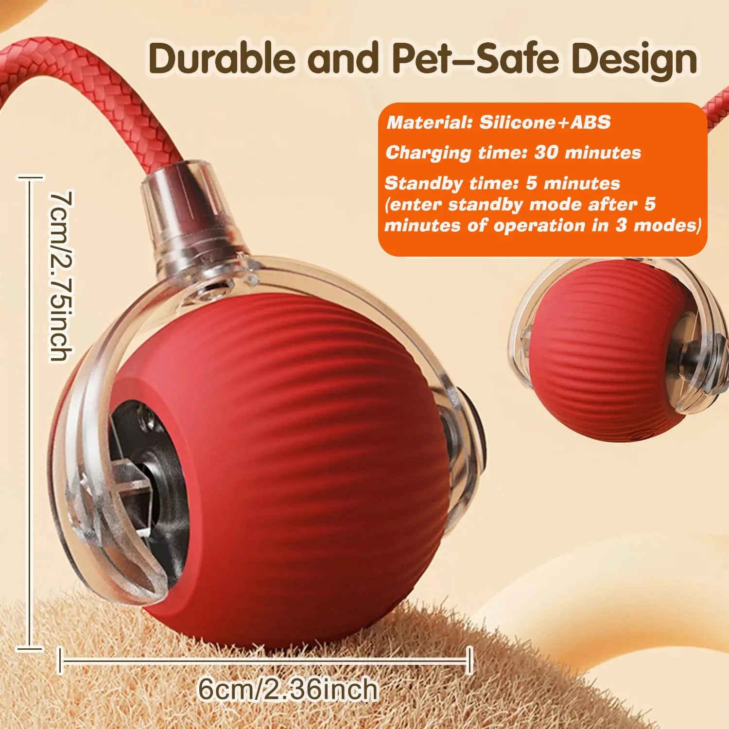 Smart Rolling Dog Ball Toy — Automatic, Rechargeable & Interactive