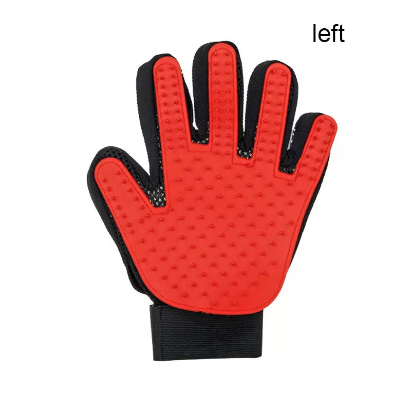 Pet Grooming Glove — Gentle Deshedding Brush for Dogs & Cats