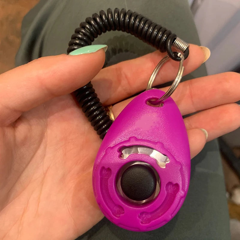 Pet Training Clicker with Wrist Strap — Dog & Cat Click Trainer
