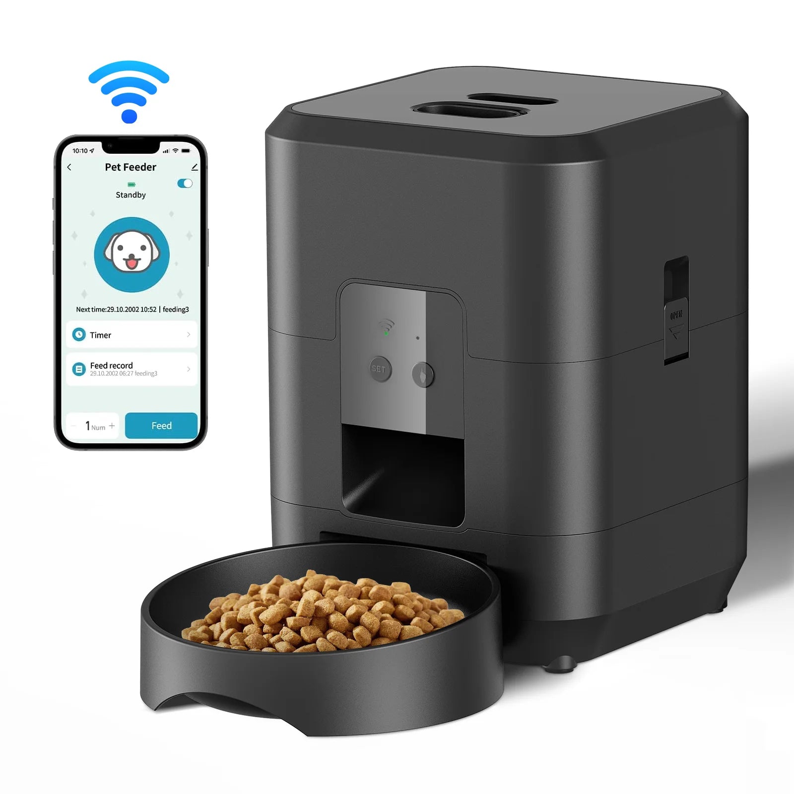 Automatic Pet Feeder — Timed & Portion-Controlled Food Dispenser for Cats & Dogs